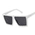 Square Oversized Sunglasses for Women Men Flat Top Fashion Shades