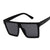 Square Oversized Sunglasses for Women Men Flat Top Fashion Shades