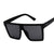 Square Oversized Sunglasses for Women Men Flat Top Fashion Shades