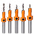 Self Centering Hinge Tapper Core Drill Bit Set for Woodworking, Adjustable Door Window Drill Bits