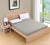 Solid Fitted Sheet Mattress Cover with all-around Elastic Rubber Band Bed Sheet