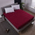 Solid Fitted Sheet Mattress Cover with all-around Elastic Rubber Band Bed Sheet