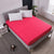 Solid Fitted Sheet Mattress Cover with all-around Elastic Rubber Band Bed Sheet