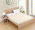 Solid Fitted Sheet Mattress Cover with all-around Elastic Rubber Band Bed Sheet