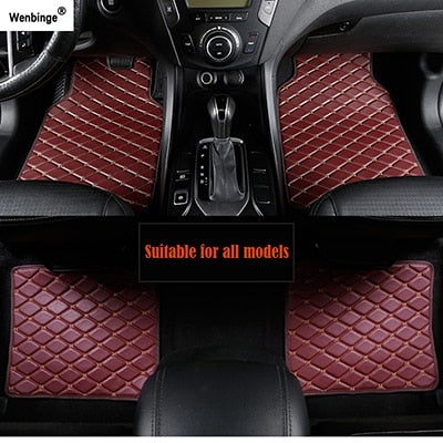 Tray Style Car Mats F14409REDBLACK Deep Tray All Weather Floor Mats, 4 Piece