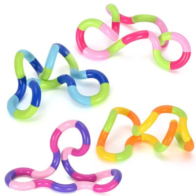 NEW Fidget Anti Stress Toy Twist Adult Decompression Toy Child Deformation Rope Perfect For Stress Kids To Play Toys Random Send (Color : Multi-colored)