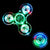 Fidget Spinner, Clear Fidget Toy, Crystal Led Light Rainbow Toy Finger Hand Spinner-Kids