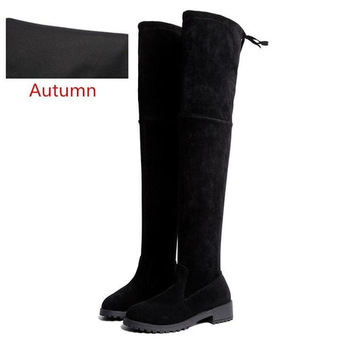 PAIRS Women's Over The Knee Thigh High Chunky Heel Boots