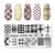 Nail Stamping Plates Templates with Stamper Nail Art Plates Set Animal Flower Christmas Halloween Design