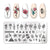 Nail Stamping Plates Templates with Stamper Nail Art Plates Set Animal Flower Christmas Halloween Design