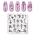 Nail Stamping Plates Templates with Stamper Nail Art Plates Set Animal Flower Christmas Halloween Design