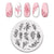 Nail Stamping Plates Templates with Stamper Nail Art Plates Set Animal Flower Christmas Halloween Design