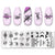 Nail Art Marble Texture  Nail Stamping Plates Marble Texture Ink Stainless Steel Template Nail Art Image Texture Diy Plate Tools