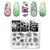 Nail Art Marble Texture  Nail Stamping Plates Marble Texture Ink Stainless Steel Template Nail Art Image Texture Diy Plate Tools