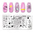 Nail Art Marble Texture  Nail Stamping Plates Marble Texture Ink Stainless Steel Template Nail Art Image Texture Diy Plate Tools