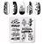 Nail Art Marble Texture  Nail Stamping Plates Marble Texture Ink Stainless Steel Template Nail Art Image Texture Diy Plate Tools