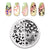 Nail Stamping Plates Templates with Stamper Nail Art Plates Set Animal Flower Christmas Halloween Design