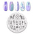 Nail Stamping Plates Templates with Stamper Nail Art Plates Set Animal Flower Christmas Halloween Design