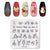 Nail Stamping Plates Templates with Stamper Nail Art Plates Set Animal Flower Christmas Halloween Design