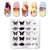 Nail Stamping Plates Templates with Stamper Nail Art Plates Set Animal Flower Christmas Halloween Design