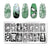 Nail Stamping Plates Templates with Stamper Nail Art Plates Set Animal Flower Christmas Halloween Design