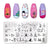 Nail Stamping Plates Templates with Stamper Nail Art Plates Set Animal Flower Christmas Halloween Design