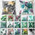 Tropical Leaf Cactus Monstera Cushion Cover Polyester Throw Pillows Sofa Home Decor Decoration Decorative Pillowcase