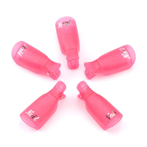 Professional Plastic Acrylic Nail Art Soak Off Cap Clip Uv Gel Polish Remover Wrap Cleaner Clip Cap Tool