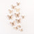 2 Pcs/Set 3D Wall Stickers Hollow Butterfly for Kids Rooms Home Wall Decor DIY Mariposas Fridge Stickers Room Decoration,F-Rose Gold