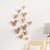 2 Pcs/Set 3D Wall Stickers Hollow Butterfly for Kids Rooms Home Wall Decor DIY Mariposas Fridge Stickers Room Decoration,F-Rose Gold