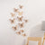 2 Pcs/Set 3D Wall Stickers Hollow Butterfly for Kids Rooms Home Wall Decor DIY Mariposas Fridge Stickers Room Decoration,F-Rose Gold