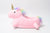 Girls Kids Cute Unicorn Slippers with Warm Plush Fleece House Slip-on Shoes