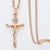 Men Women 585 Rose Gold Prayer Jesus Snail Link Chain Wholesale Jewelry GPM26