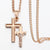 Men Women 585 Rose Gold Prayer Jesus Snail Link Chain Wholesale Jewelry GPM26