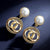 Luxury Rhinestone Geometric Drop Earrings for Women Girls