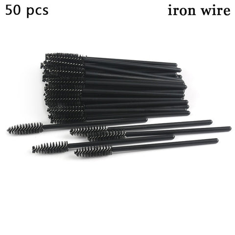 Eyelash Extension Disposable Eyebrow brush Mascara Wand Applicator Spoolers Eye Lashes Cosmetic Brushes Set makeup tools