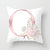 Pink Letter Pillow Covers Nature Pillow Case Cotton Linen Rustic Cushion Cover for Sofa Couch