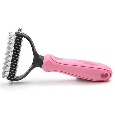 Hair Removal Comb for Dogs Cat Detangler Fur Trimming Dematting Deshedding Brush Grooming Tool for matted Long Hair Curly Pet