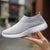 Slip on Sneakers for Women Fashion Loafers Perforated Flats Sports Cushioned Insole Comfortable Walking Casual Shoes