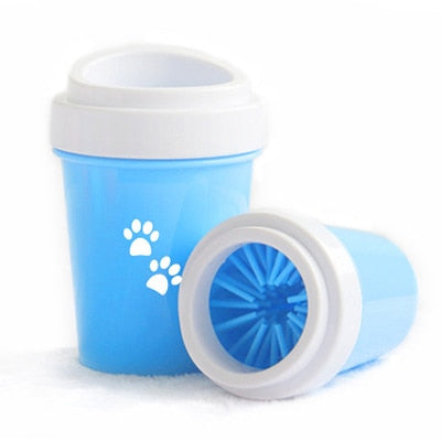 Dog Cat Paw Cleaner Cup Pet Foot Washer Cup Soft Silicone Combs Portable Paw Clean Brush Quickly Wash Dirty Cat Foot Cleaning Bucket Portable Pet Foot Dirty Combs Washer