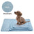 Dog Self Cooling Mat Pet Washable Summer Cooling Pads Cooling Blanket Hot Weather Sleeping Kennel Mat,Ice Silk Sleep Mat Pad Non-Toxic Breathable Sleep Bed Beach for Large Dogs Cats Animal No Water