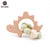 1PC Wooden Teether Hedgehog Crochet Beads  Toys For Baby Rattle