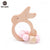 1PC Wooden Teether Hedgehog Crochet Beads  Toys For Baby Rattle