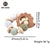 1PC Wooden Teether Hedgehog Crochet Beads  Toys For Baby Rattle