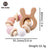 1PC Wooden Teether Hedgehog Crochet Beads  Toys For Baby Rattle