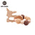 1PC Wooden Teether Hedgehog Crochet Beads  Toys For Baby Rattle