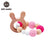 1PC Wooden Teether Hedgehog Crochet Beads  Toys For Baby Rattle