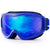 i Ski Goggles,Winter Snow Sports Snowboard Goggles with Anti-Fog UV Protection Double Lens for Men Women & Youth Snowmobile Skiing Skating