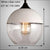 Industrial Dining Pendant Lights with Clear Glass, Bathroom Pendant Light Fixtures Hanging Lamps for Kitchen Island Living Room