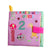 8/10pages Baby Rattles Mobiles Toy Soft Animal Cloth Book